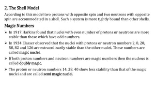 Shell And Magic Numbers BSc VI Sem Physics Paper-I Unit-III Nuclear Physics.pdf