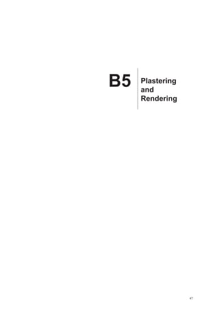 B5   Plastering
     and
     Rendering




                  47
 
