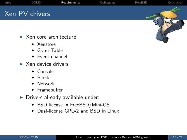 bsdcan 2015 how to port bsd as a xen on arm guest 18 638