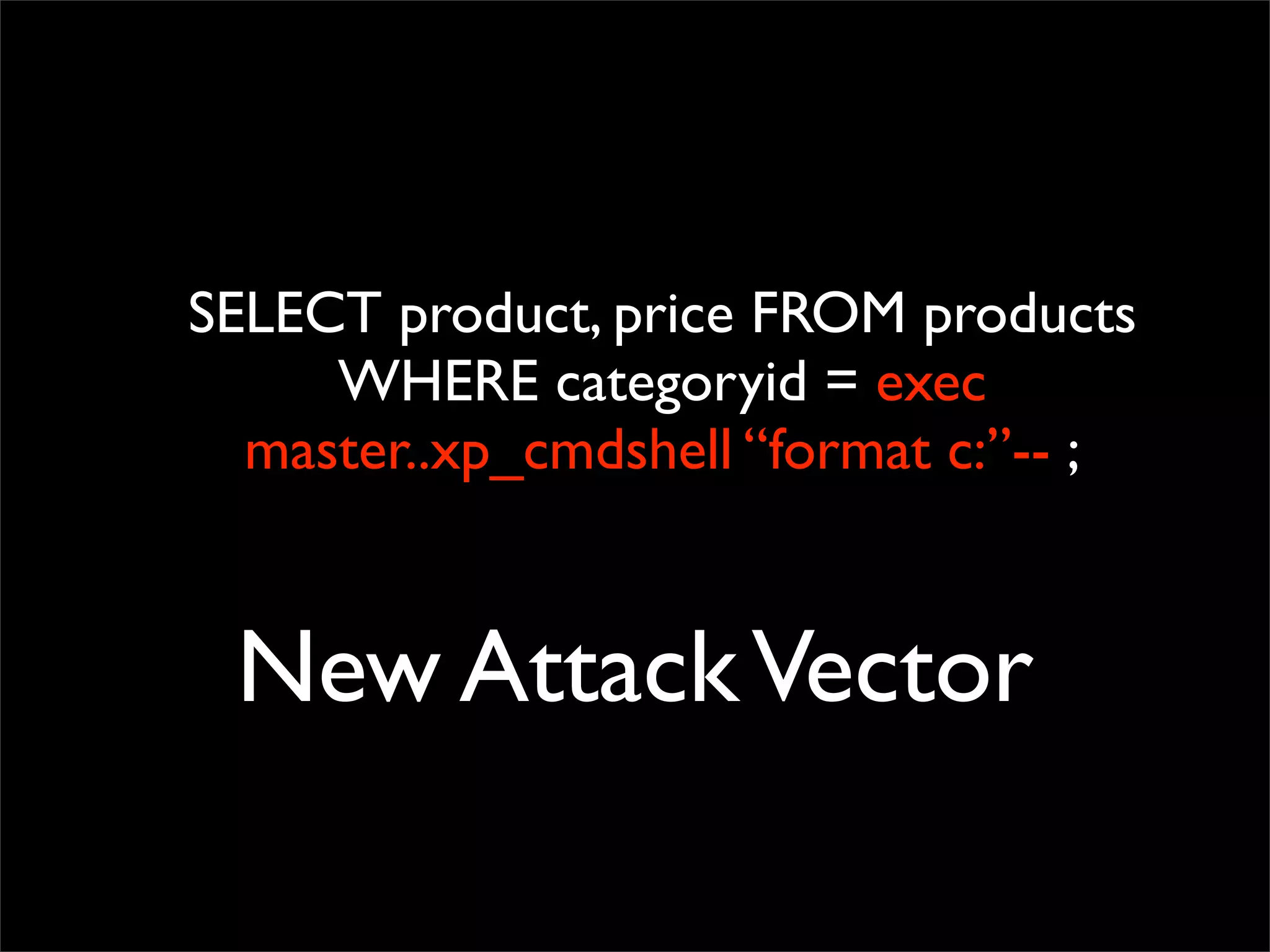 Whatever it takes - Fixing SQLIA and XSS in the process