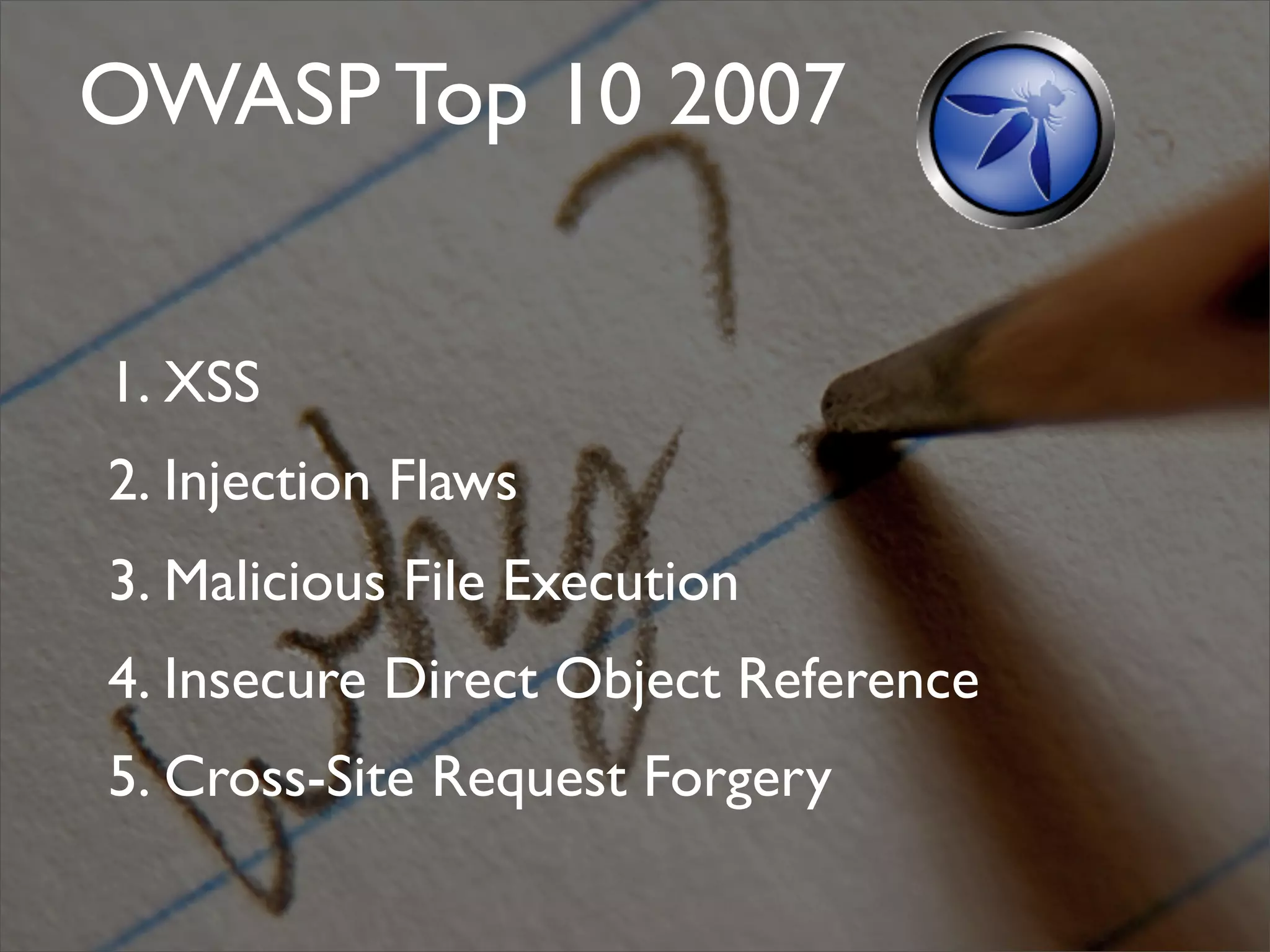 Whatever it takes - Fixing SQLIA and XSS in the process