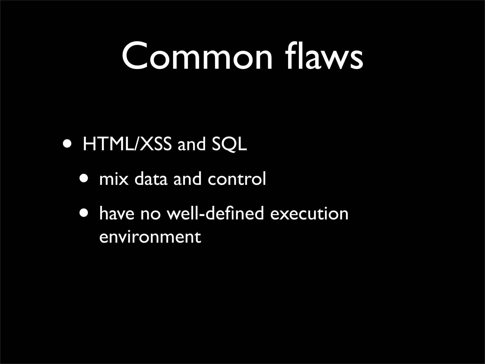 Whatever it takes - Fixing SQLIA and XSS in the process