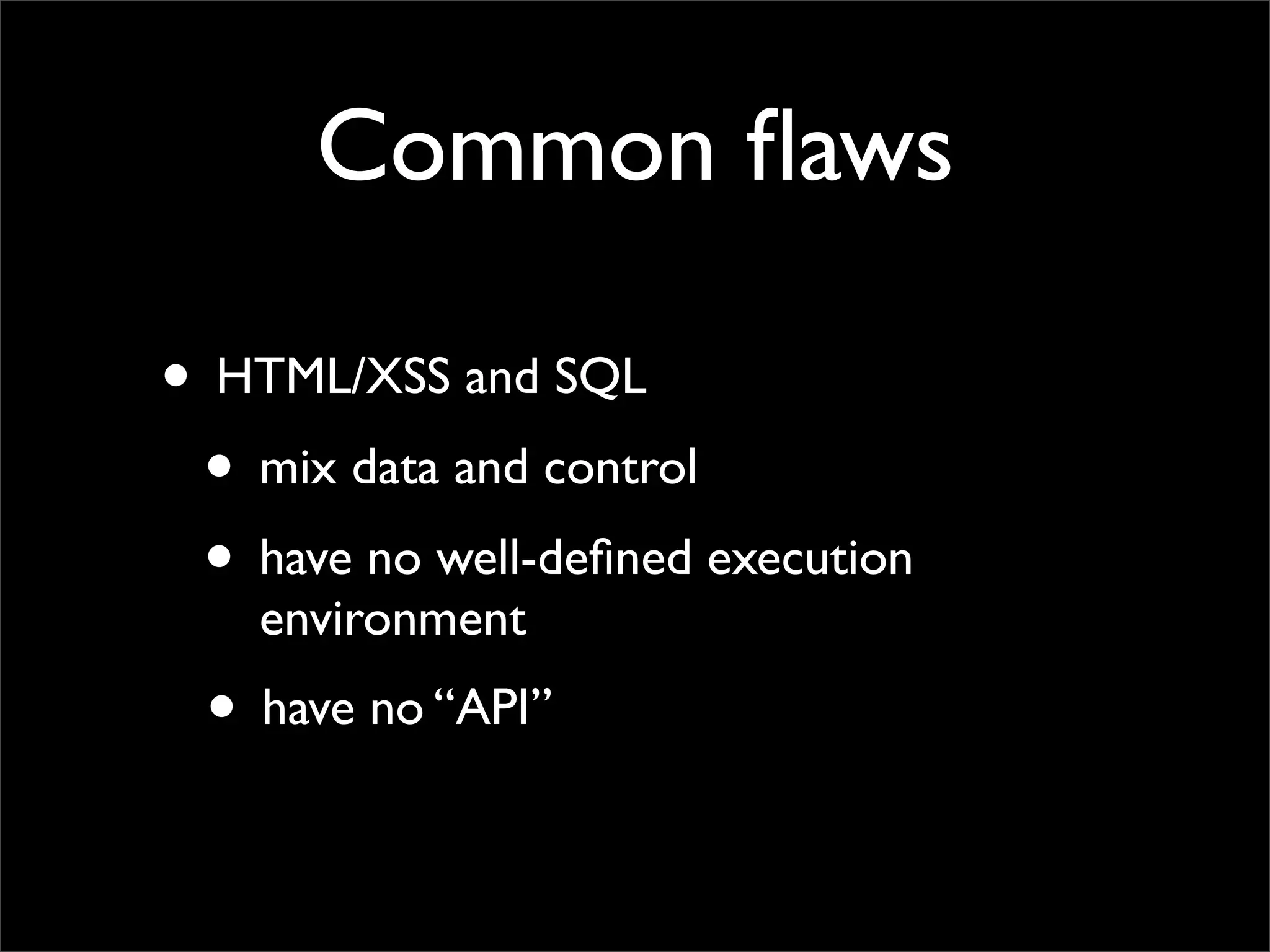Whatever it takes - Fixing SQLIA and XSS in the process