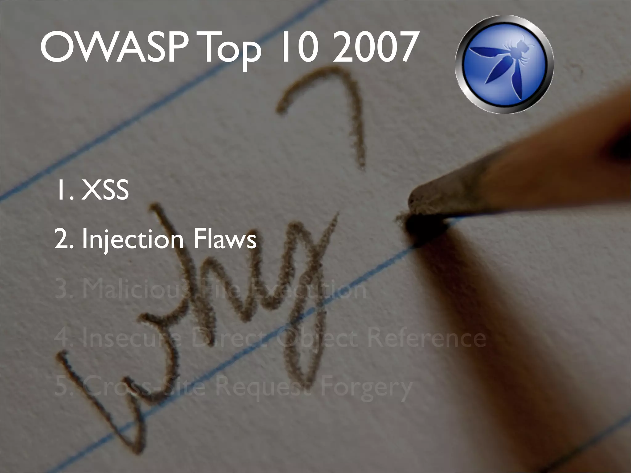 Whatever it takes - Fixing SQLIA and XSS in the process