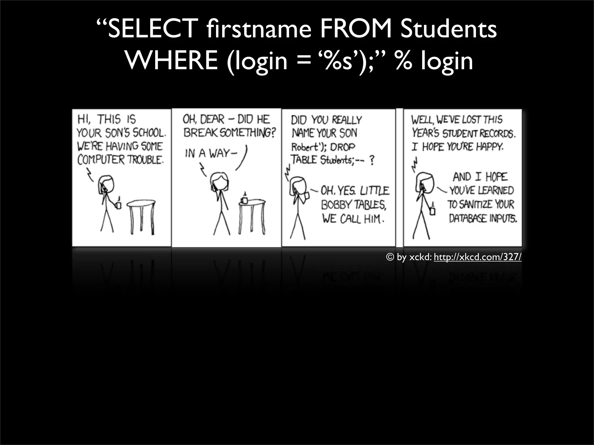 Whatever it takes - Fixing SQLIA and XSS in the process
