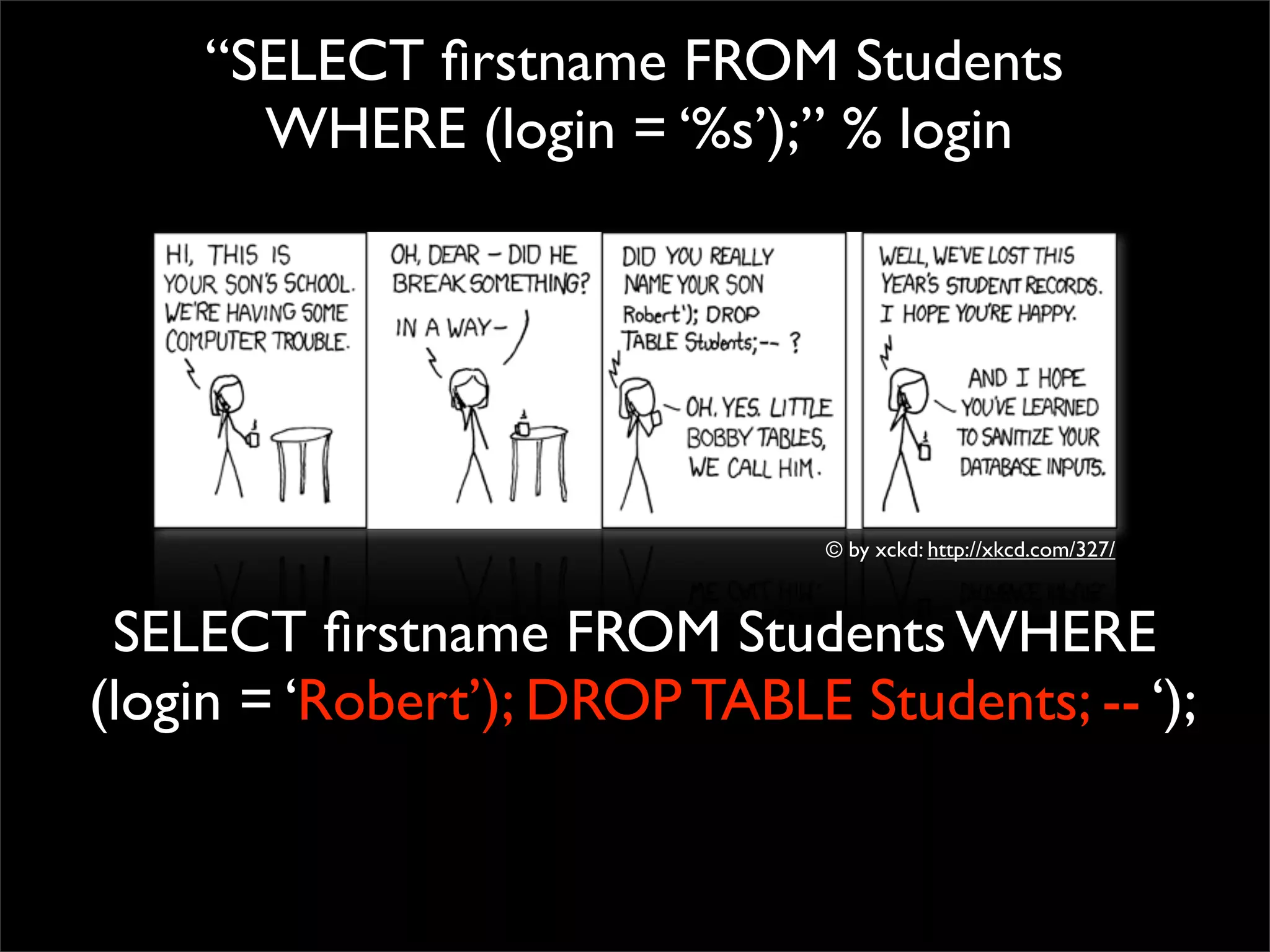 Whatever it takes - Fixing SQLIA and XSS in the process