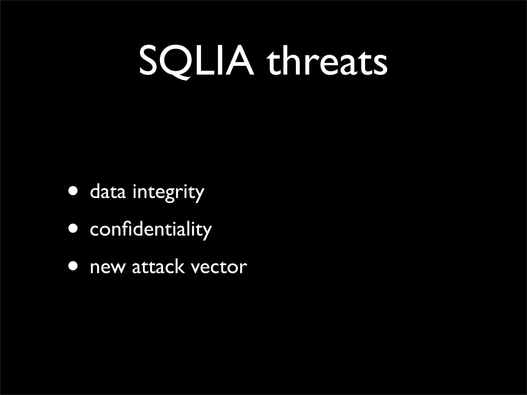 Whatever it takes - Fixing SQLIA and XSS in the process
