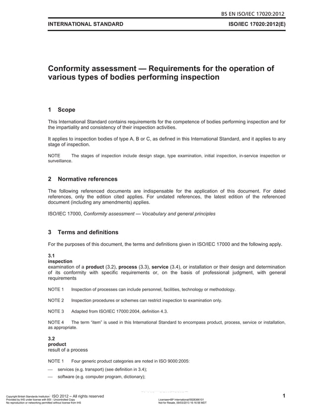 BS EN ISO-IEC - BS EN ISO-IEC-17020-2012-Conformity Assessment ...
