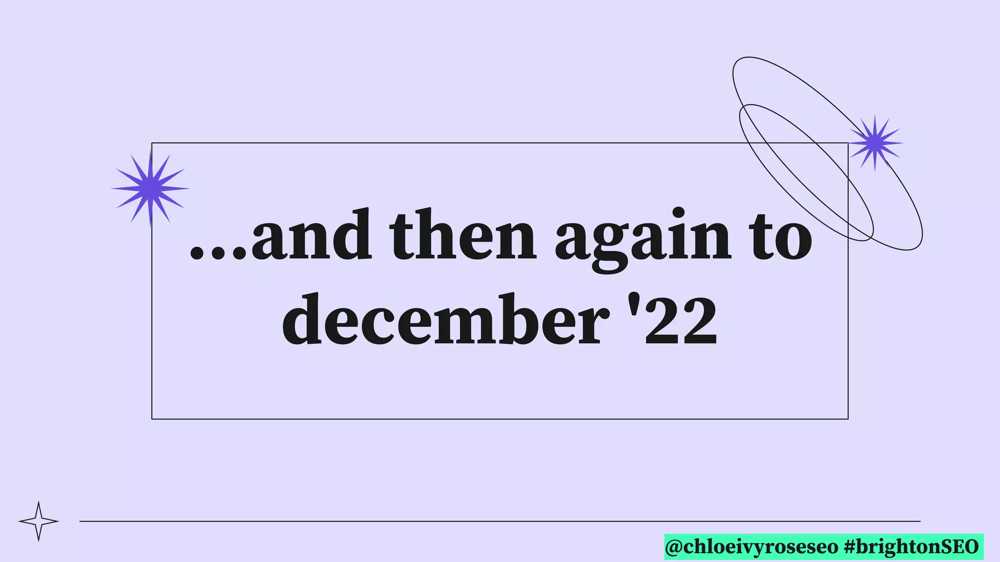 @chloeivyroseseo #brightonSEO
…and then again to
december '22
 