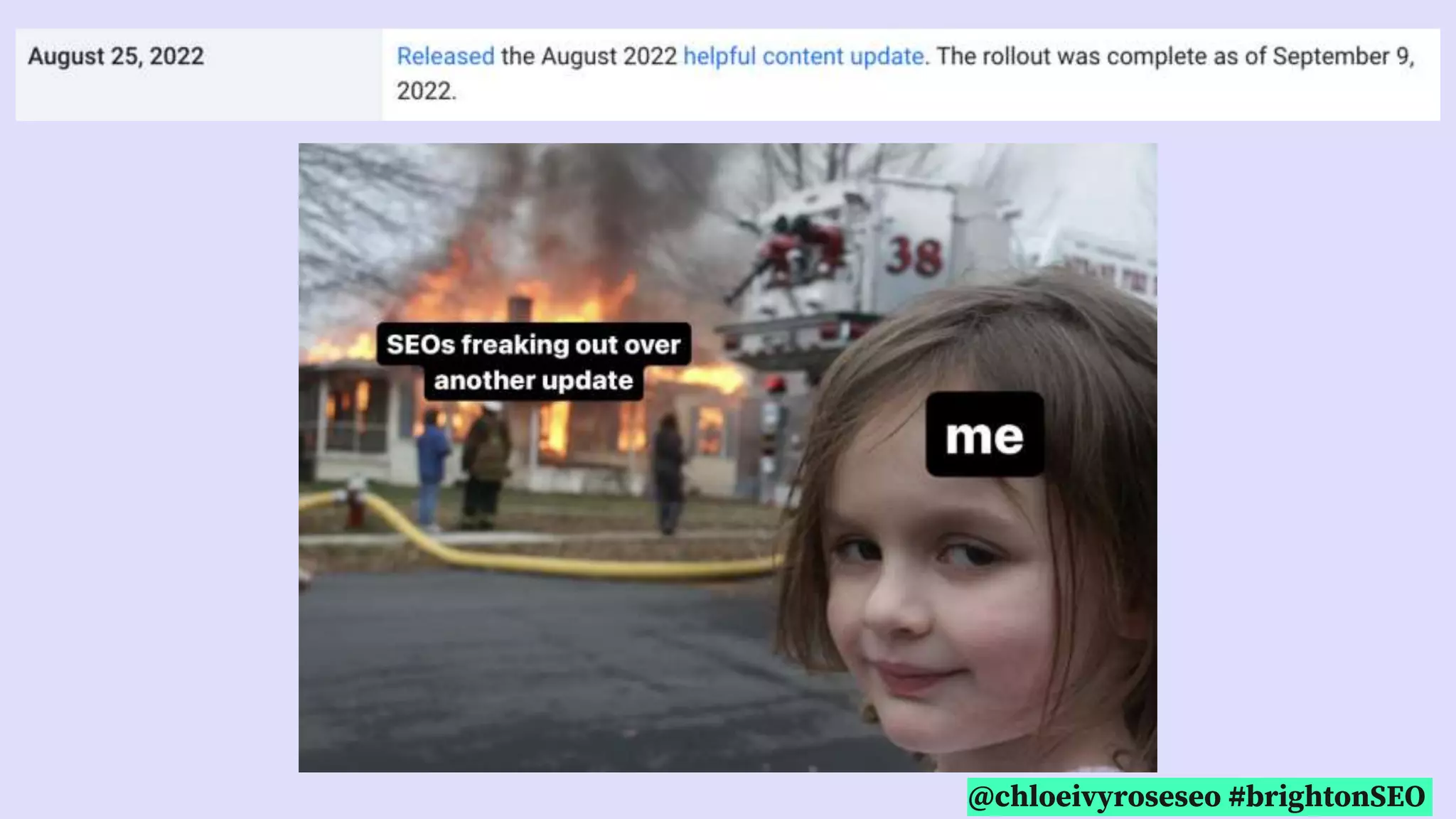 @chloeivyroseseo #brightonSEO
 