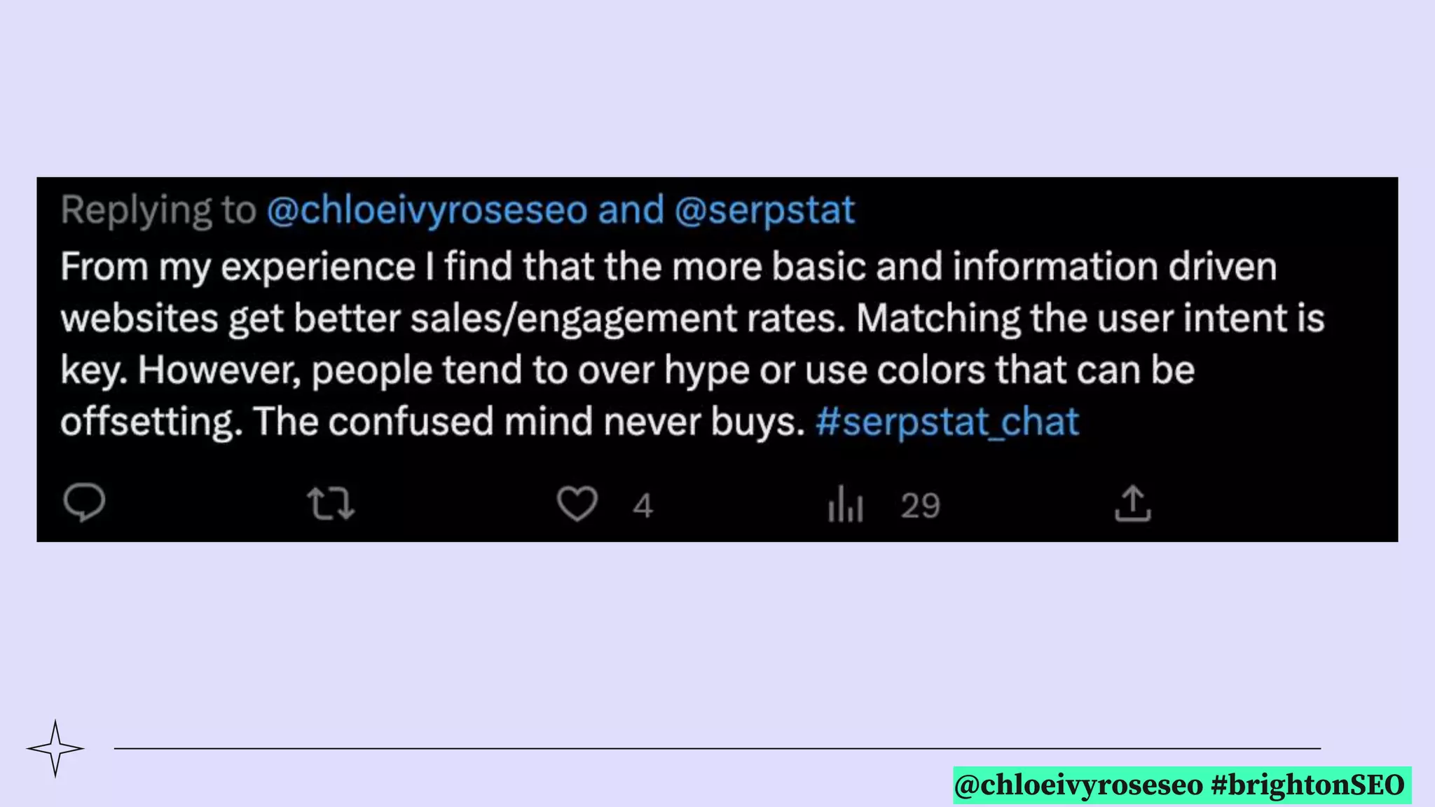 @chloeivyroseseo #brightonSEO
 