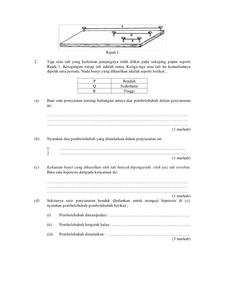 Contoh Soalan Bahagian B