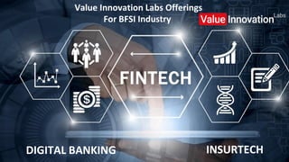 PAGE1
Value Innovation Labs Offerings
For BFSI Industry
DIGITAL BANKING INSURTECH
 