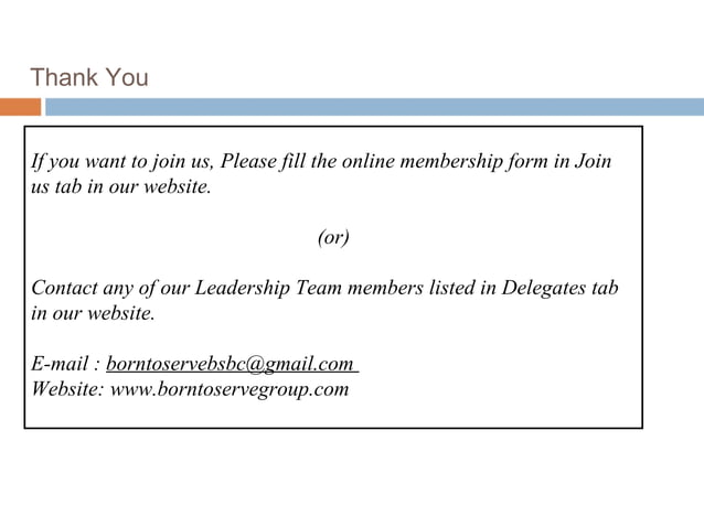 Bsg Presentation Ppt