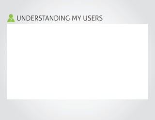 UNDERSTANDING MY USERS
 
