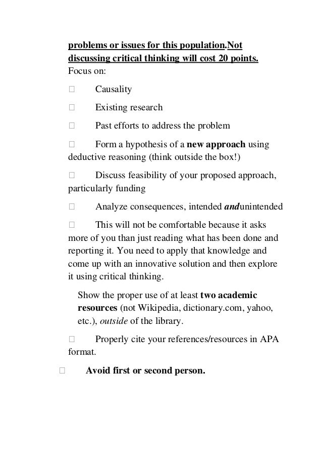 Critical Thinking Application Paper Essay Example | Topics and Well Written Essays - words critical thinking application paper better