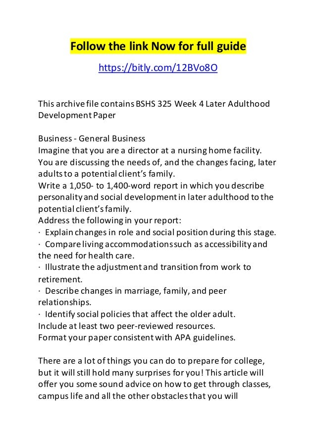 Adult development essay 07 picture