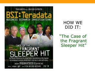 HOW WE  DID IT:  “ The Case of  the Fragrant Sleeper Hit” 