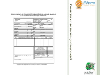 CONHECIMENTO DE TRANSP AQUAVIARIO MOD 9

FISCAL LEGAL
OUTUBRO/2011

 