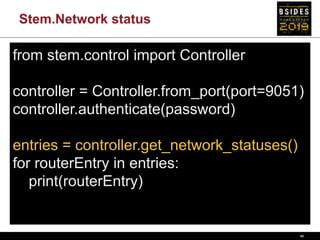 osint + python: extracting information from tor network and darkweb | PDF