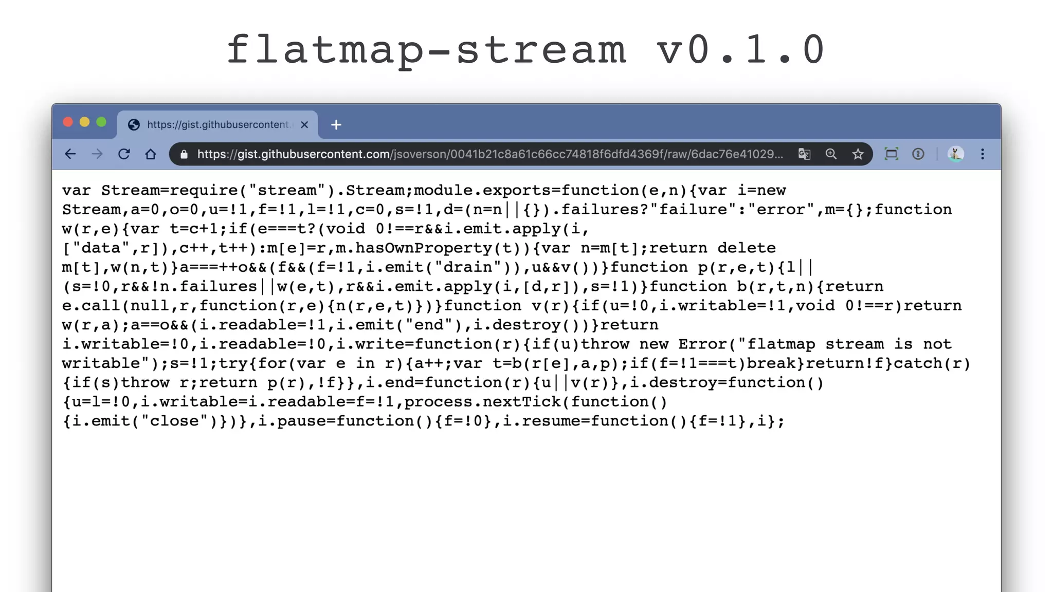 flatmap-stream v0.1.0
 