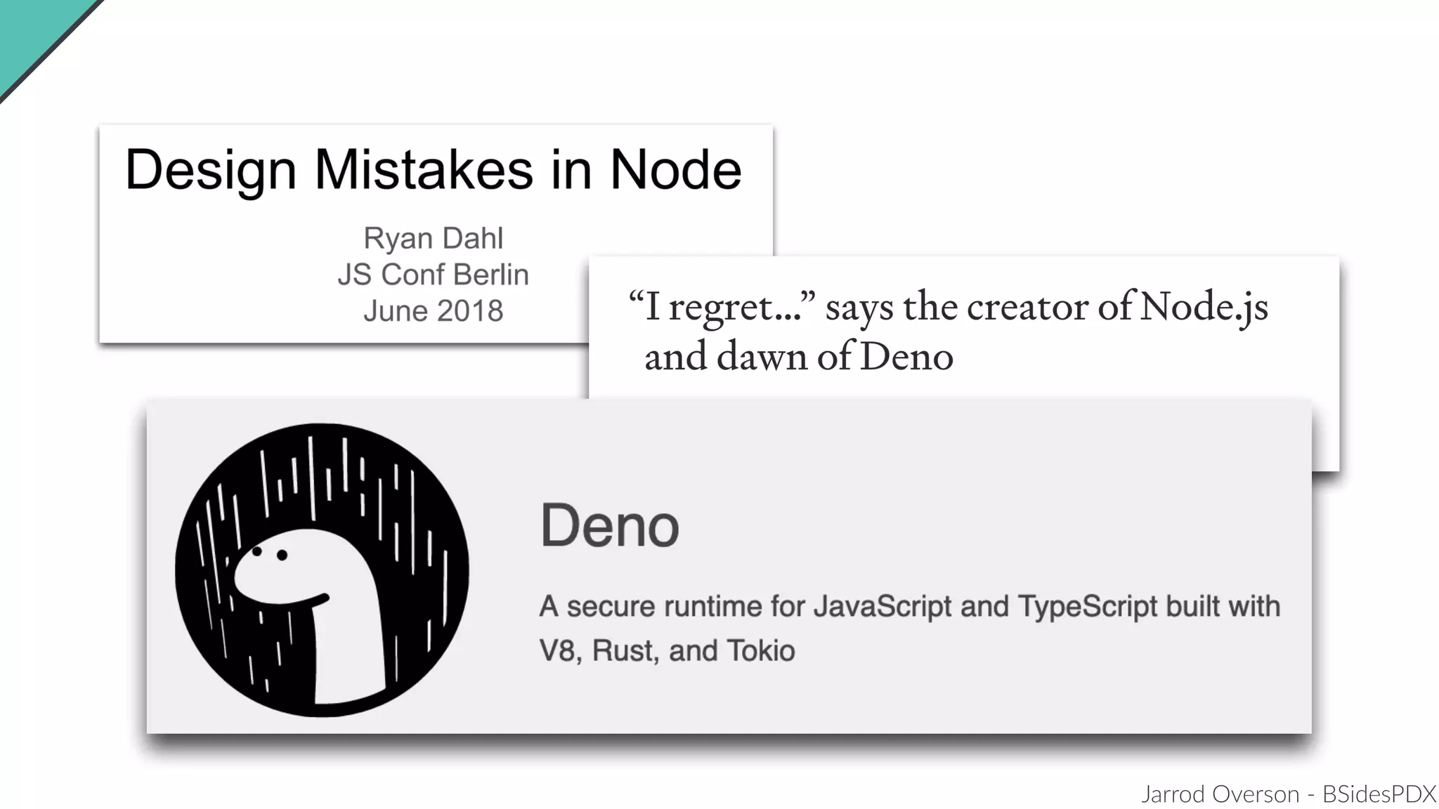 Jarrod Overson - BSidesPDX
 