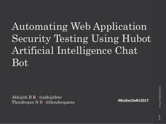web security testing ppt Web application security testing guide.