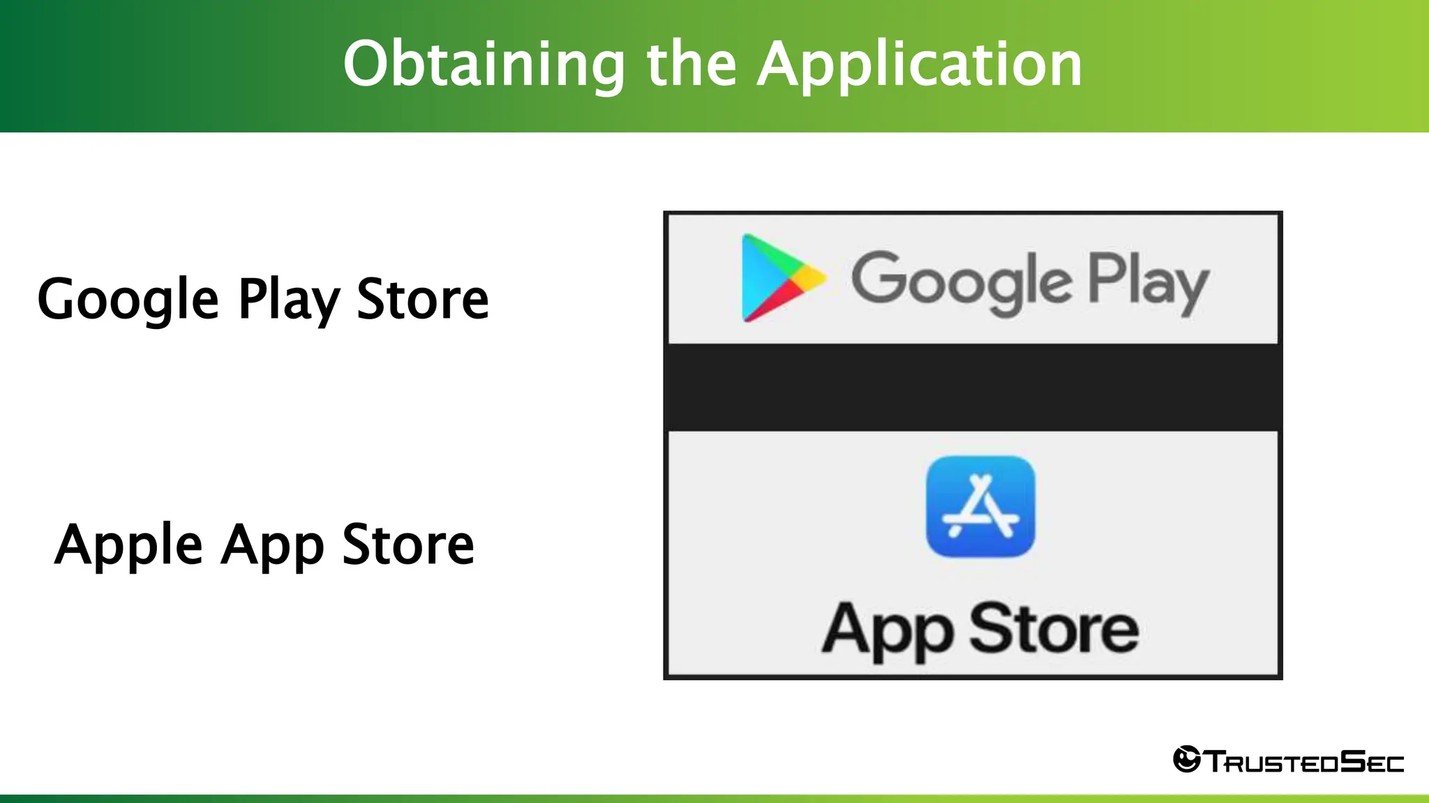 Obtaining the Application
Screen Shot 2023-03-23 at 7.57.25 PM
Google Play Store
Apple App Store
 