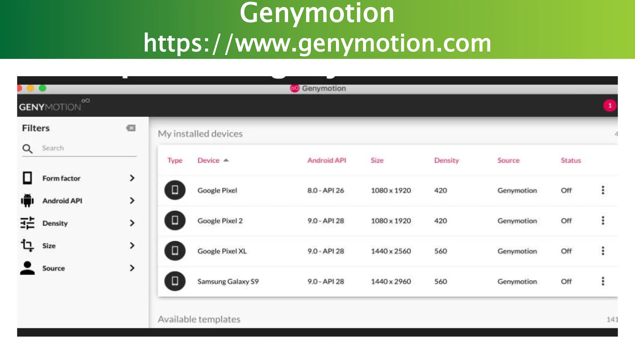 Genymotion
https://www.genymotion.com
 