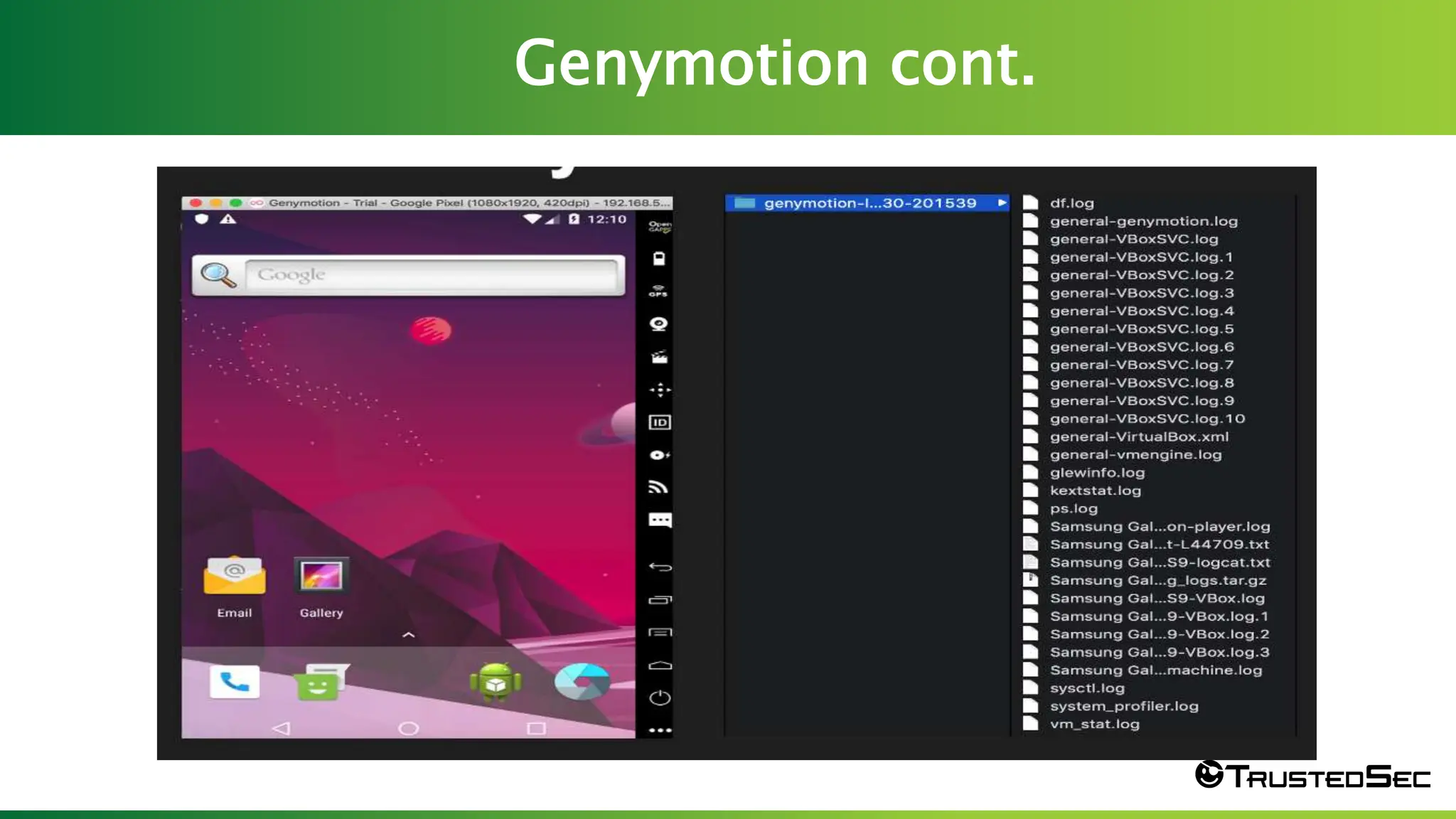 Genymotion cont.
Screen Shot 2023-03-23 at 7.57.25 PM
 