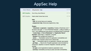 AppSec Help
 