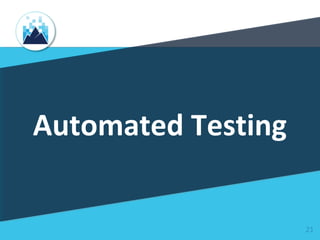 Automated Testing
21
 