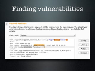 Finding vulnerabilities
 