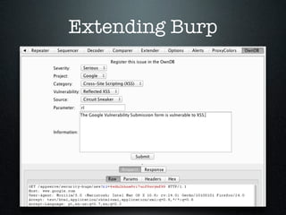 Extending Burp
 