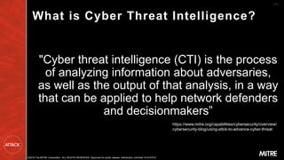 ATT&CKing Your Adversaries - Operationalizing cyber intelligence in ...