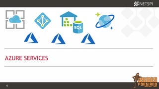12 Confidential & Proprietary12 Confidential & Proprietary
AZURE SERVICES
 