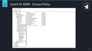 35
Event ID 4698 - Group Policy
 