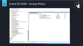 51
Event ID 4104 - Group Policy
 