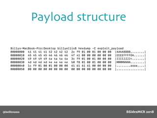 @bellis1000
Payload structure
BSidesMCR 2018
 