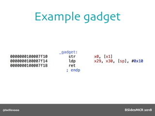 Example gadget
@bellis1000 BSidesMCR 2018
 