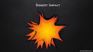 @haydnjohnson
Biggest Impact
 