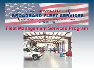 Fleet Management Services Program
 