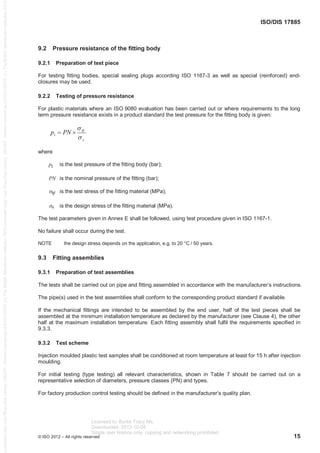 [Bs iso 17885] - plastics piping systems. mechanical fittings for ...