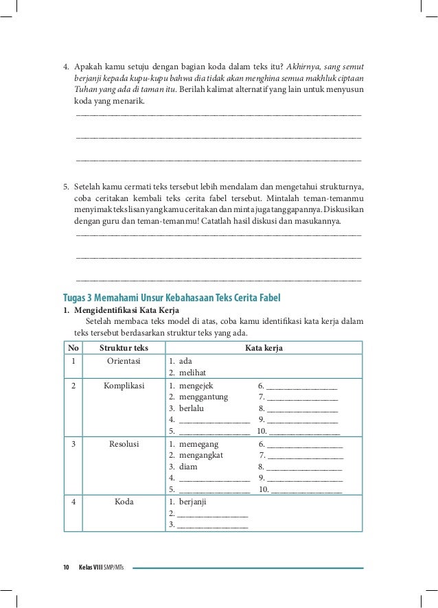 Buku Siswa Bahasa indonesia Kelas VIII SMP Kurikulum 2013