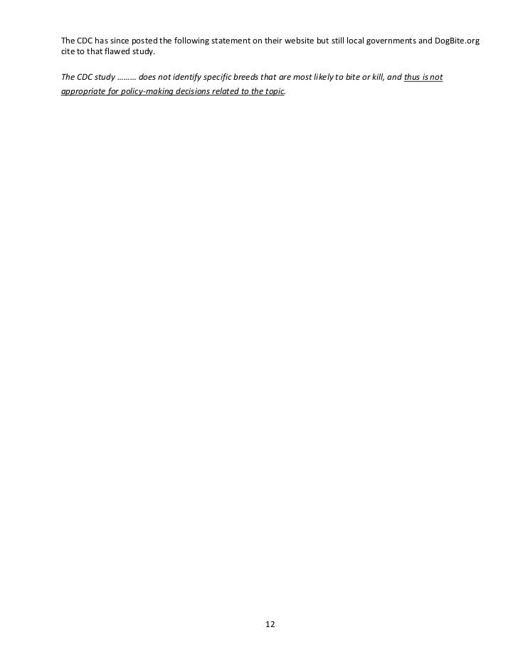 Study N Dog Bite Fatalities Not Related To Breed Study N Dog Bite Fatalities Not Related To Breed