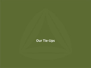 22nd March, 2013 Page No. : 13
Our Tie-Ups
 