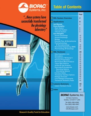 Bsl catalog | PDF