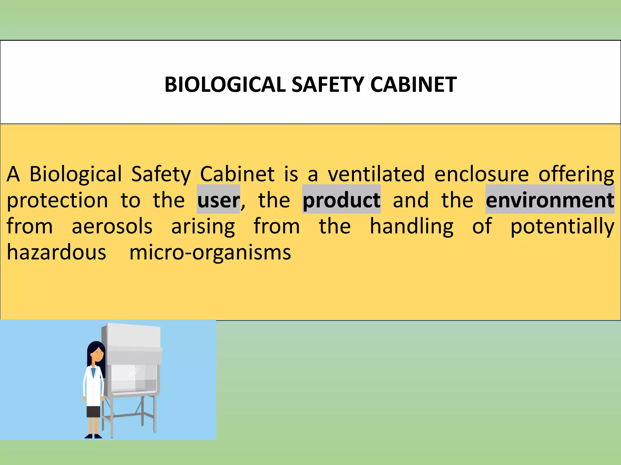 Biological Protection Biological safety cabinets principles | PDF