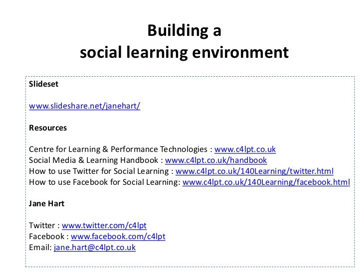 social learning environment in the classroom