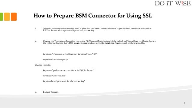 generate self signed keystore certificate Bsmc troubleshooting guide